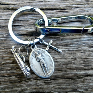Saint Sebastian Golf Charm, Patron Saint Sports, Catholic Boys Keychain, Confirmation, St. Sebastian, Patron Athletes, Golfing Key Chain