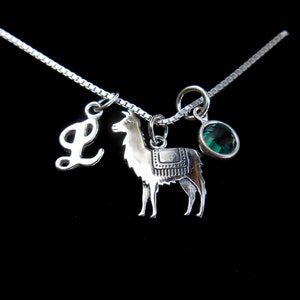 Llama Necklace, Personalized Sterling Silver llama Mama, Push Present,  Alpaca Jewelry, No Drama Lama, Power Lama, Gift for Her