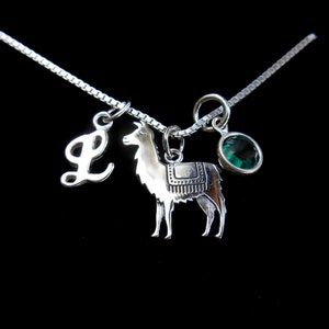 Tiny Llama Necklace Sterling Silver Layering Necklaces for Women Llama Gift  for Her Little Girl Necklace Cute Animal Jewelry 