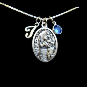SAINT CHRISTOPHER Necklace/St. Christopher Necklace/Catholic Necklace/Catholic Gifts/Confirmation Gifts/Patron Saint Jewelry/ Travelers