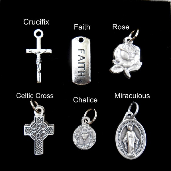 Add-On Charms for a Bangles, Necklace or other items purchased in my shop- Catholic Charms- Purchase Charms Only or as an Add-on
