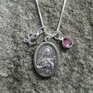 Saint Thérèse St Therese of Lisieux the Little Flower Necklace ...