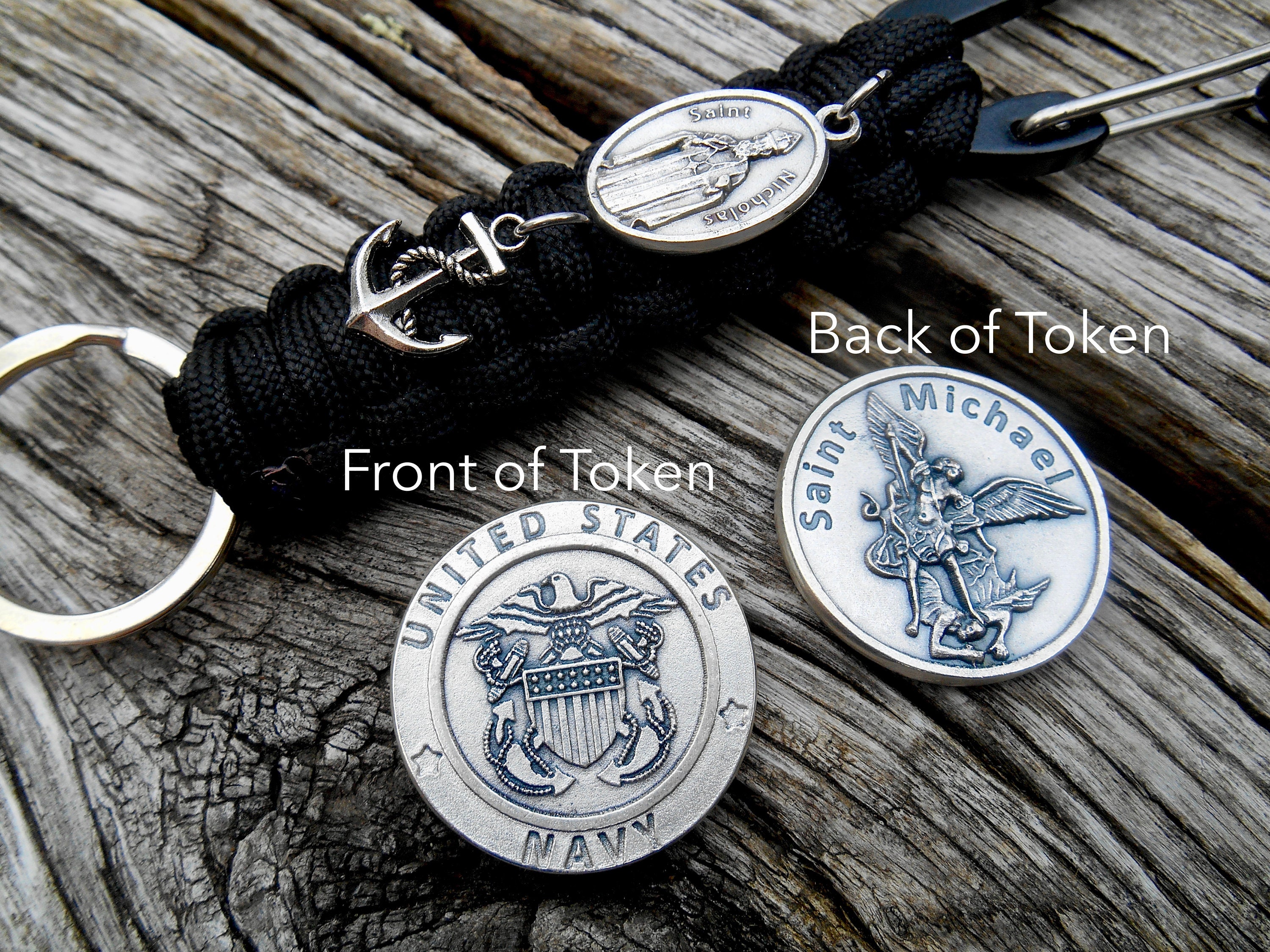 聖ニコラス キーリング - パラコード クリップ - 海軍、船員、商人