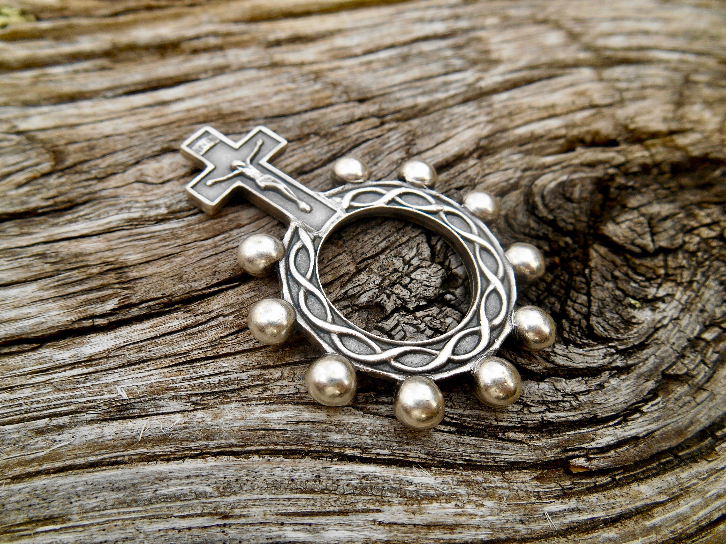 Sterling silver finger best sale rosary