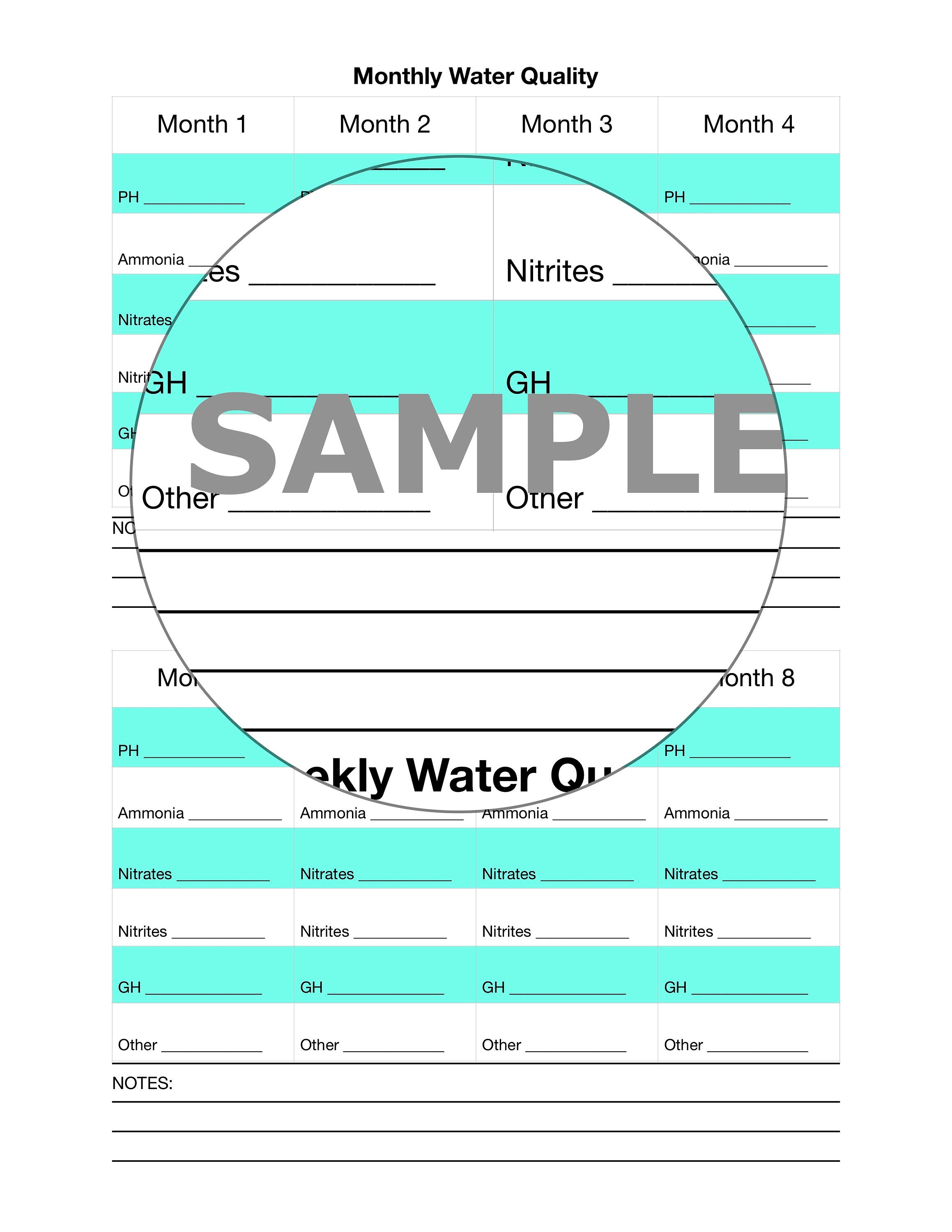 Aquarium Log, Fish Journal, Beginners Aquarium Maintenance Log, Fresh ...