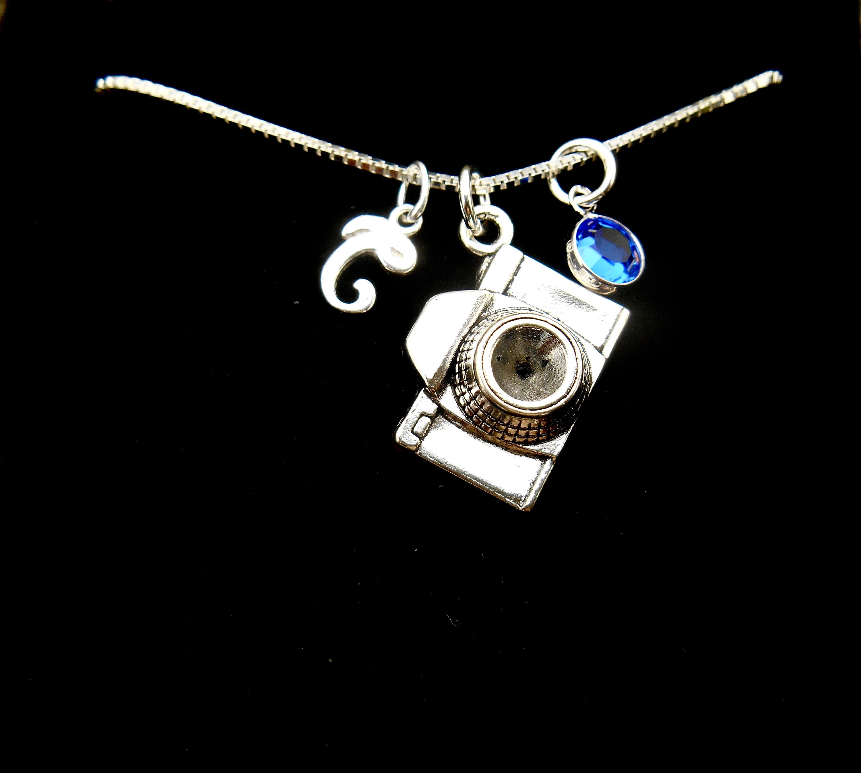 Camera Necklace - Photographer Gift With Inspirational Engraved Box, Stainless Steel Charm Pendant - View #3