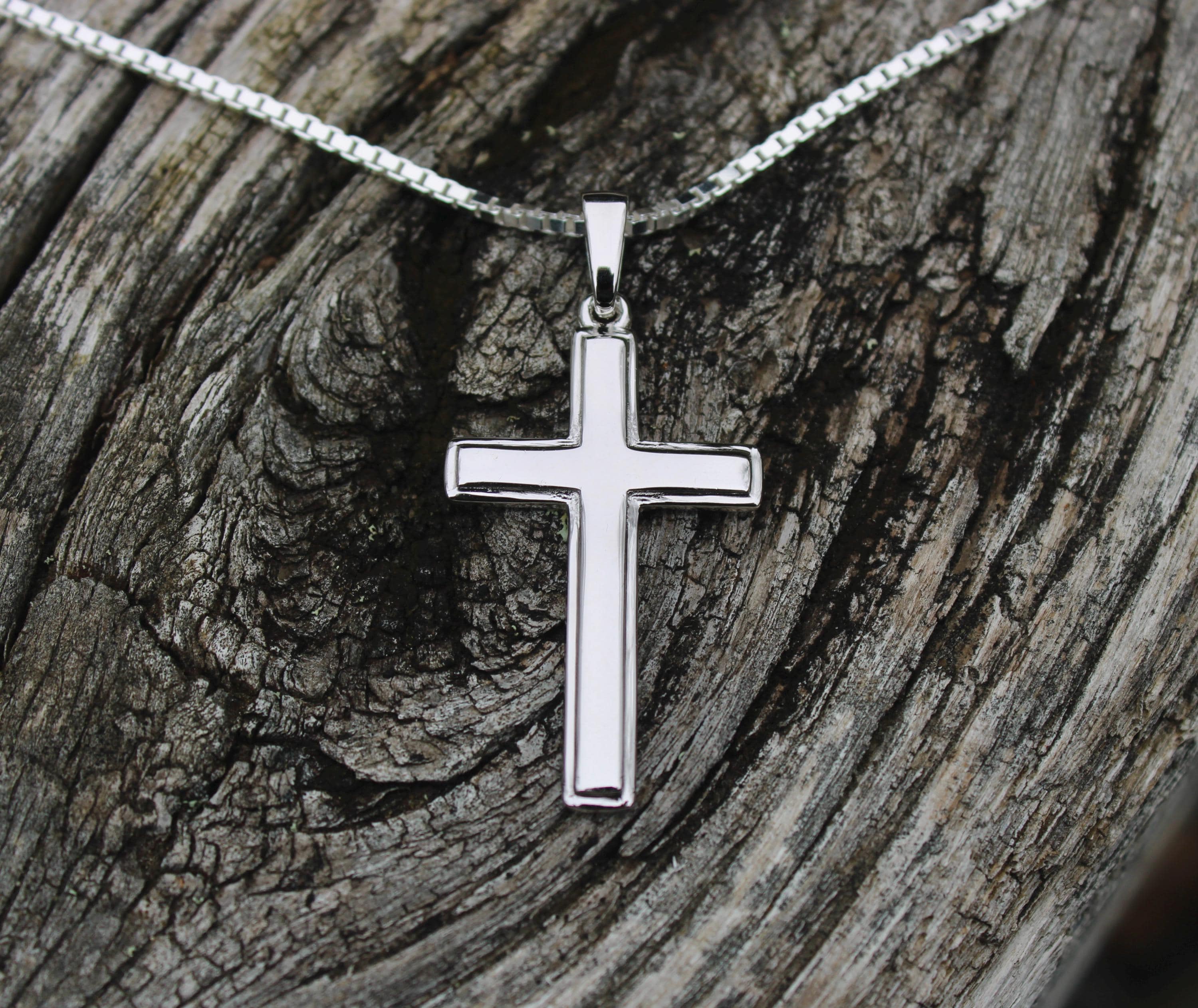 メンズ シルバー925無垢【新品】Flow Cross ペンダントsilver925本物