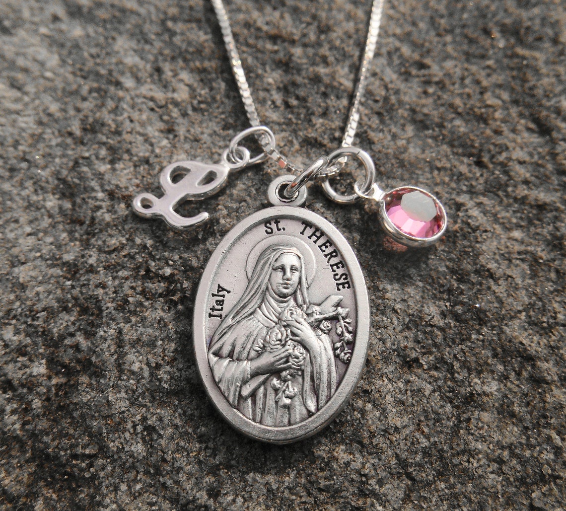 Saint Thérèse St Therese of Lisieux the Little Flower Necklace ...