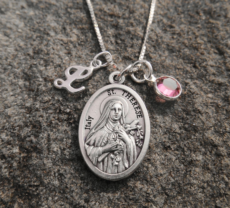 Saint Thérèse St Therese of Lisieux the Little Flower Necklace ...