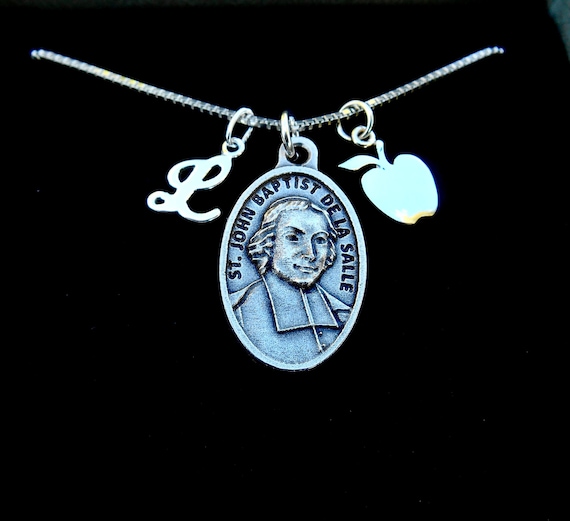 St John Baptist De La Salle Necklace Patron Saint of Teachers