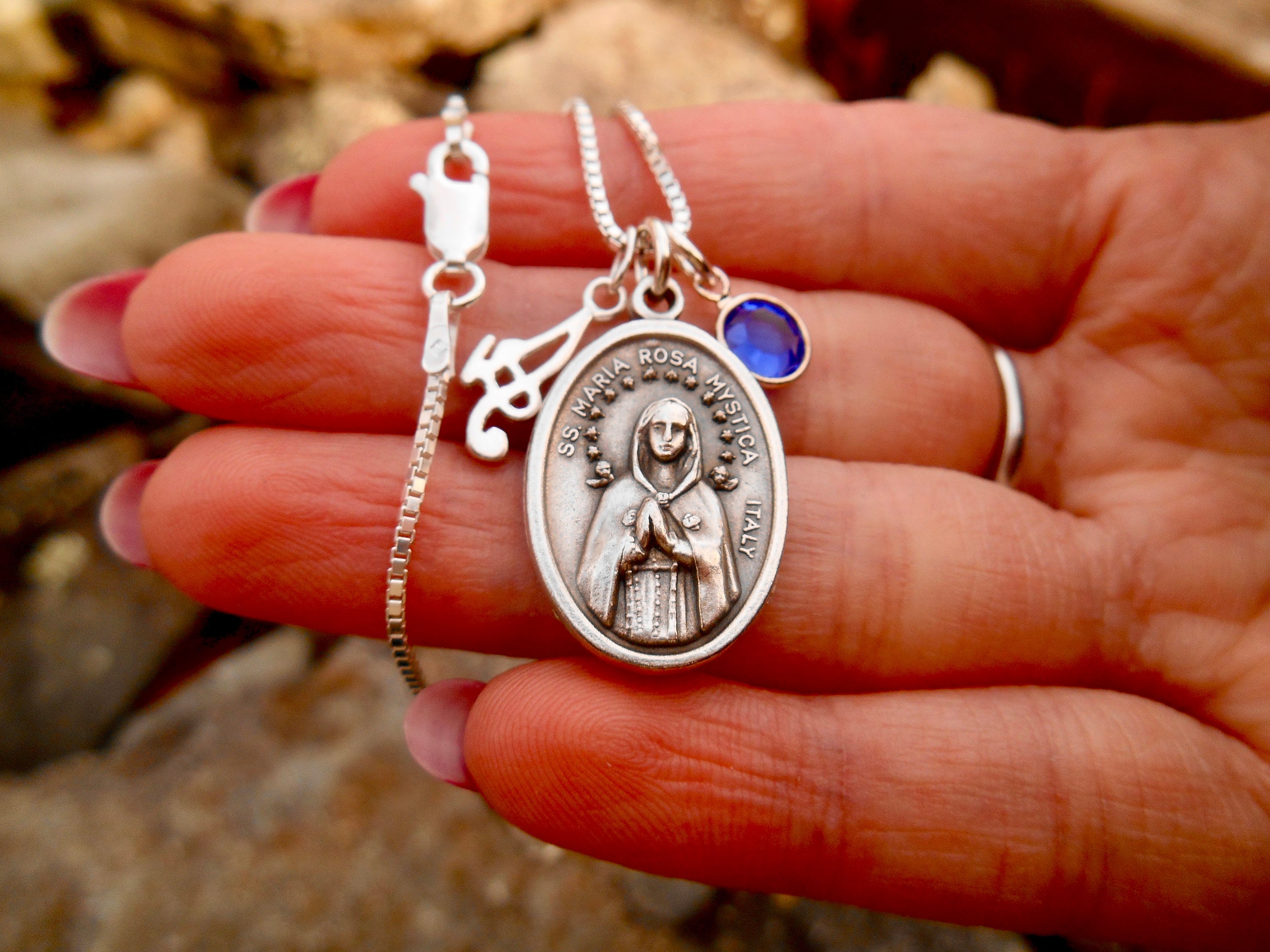 Maria Rosa Mystica, Virgin Mary Medallion, Confirmation, Our Lady