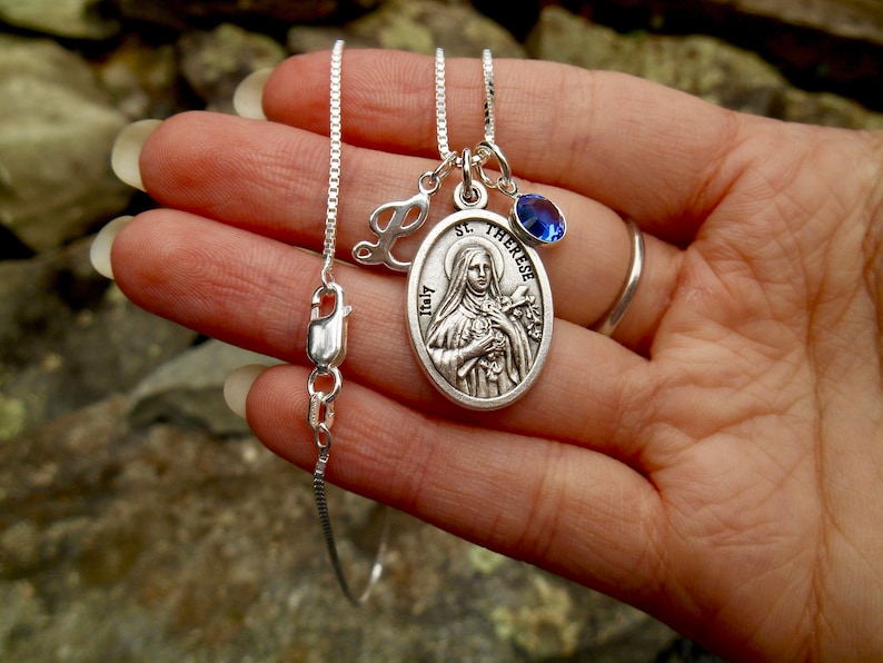 Saint Thérèse St Therese of Lisieux the Little Flower Necklace ...