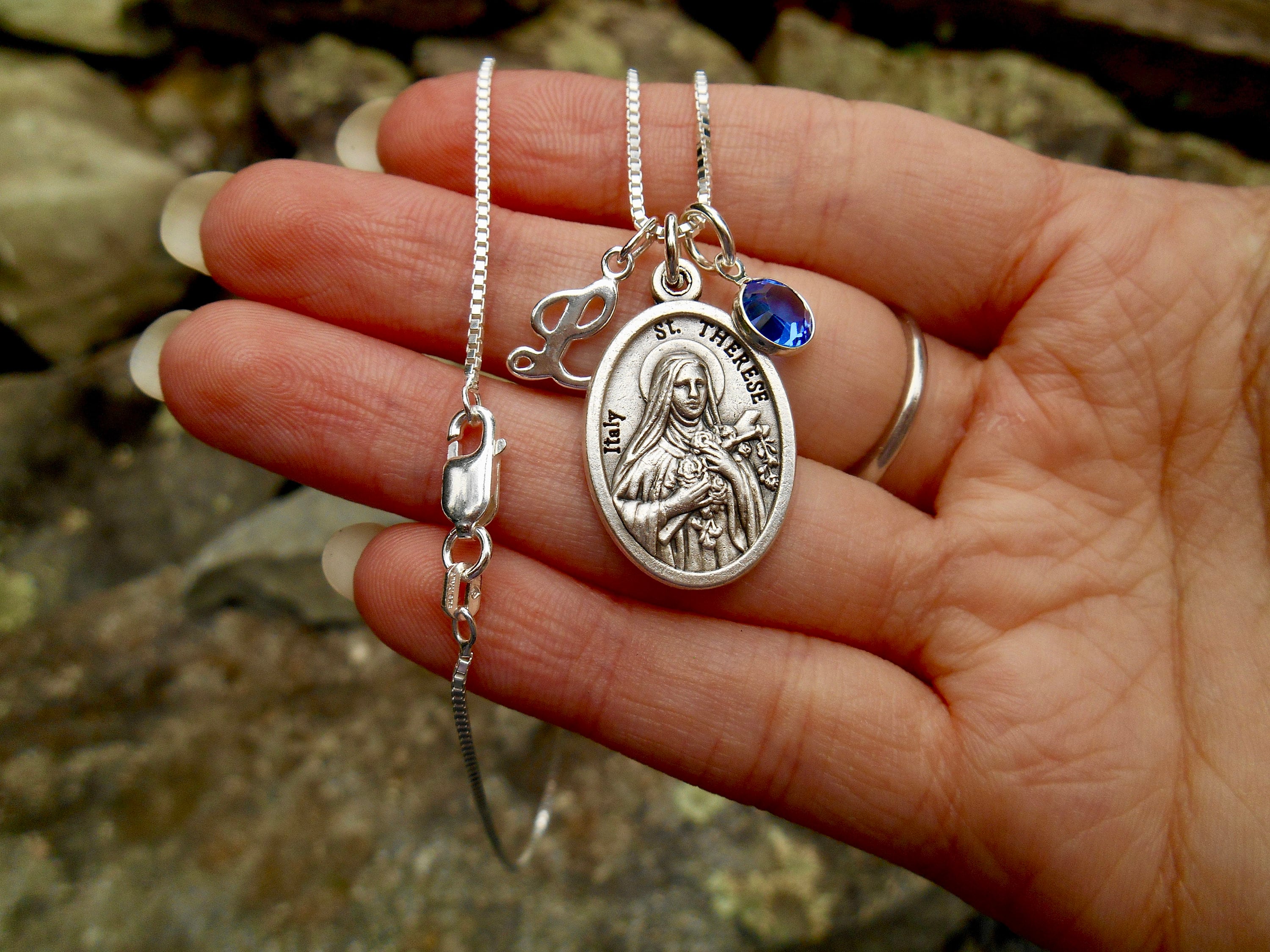 Saint Thérèse St Therese of Lisieux the Little Flower Necklace ...