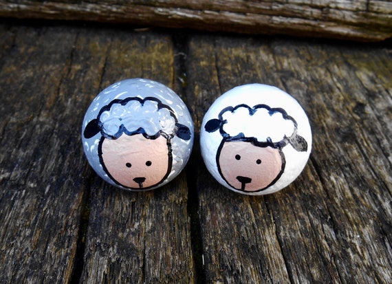 Agnello bambola peg di legno agnelli di Pasqua bambole peg di