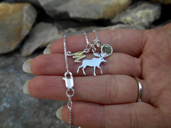 Sterling silver moose charm sale