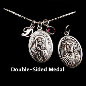 MATER DOLOROSA | Ecce Homo Necklace/Sorrowful Mother Necklace/Our Lady of Sorrows/Confirmation Gifts/ Sorrowful Mother/Personalized Gift