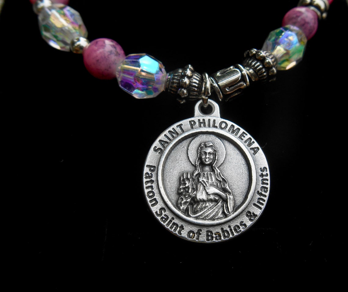 Saint Philomena Healing Bracelet Catholic Prayer Bracelet Etsy