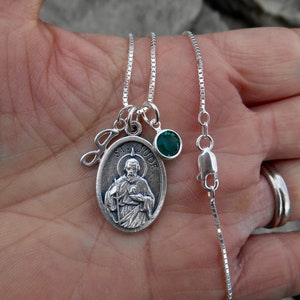 Saint Jude Medal Necklace. Saint Jude Necklace. Catholic - Etsy