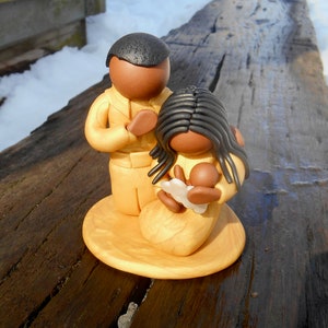 Miscarriage Couple Gift, Grieving Family Gift, Child Loss, Custom Family Sculpture, Pregnancy loss, Sympathy Gift, Personal Baby Memorial