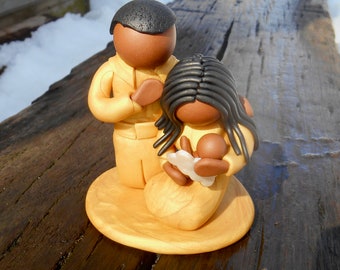 Miscarriage Couple Gift, Grieving Family Gift, Child Loss, Custom Family Sculpture, Pregnancy loss, Sympathy Gift, Personal Baby Memorial