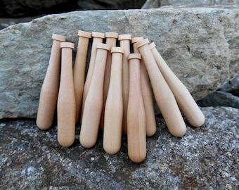 Miniatur-Holz-Baseballschläger, Holzschläger, 12er-Set, Baseball-Thema, Baseball-Handy, Mini-Baseballschläger, 2-Zoll-Fledermäuse