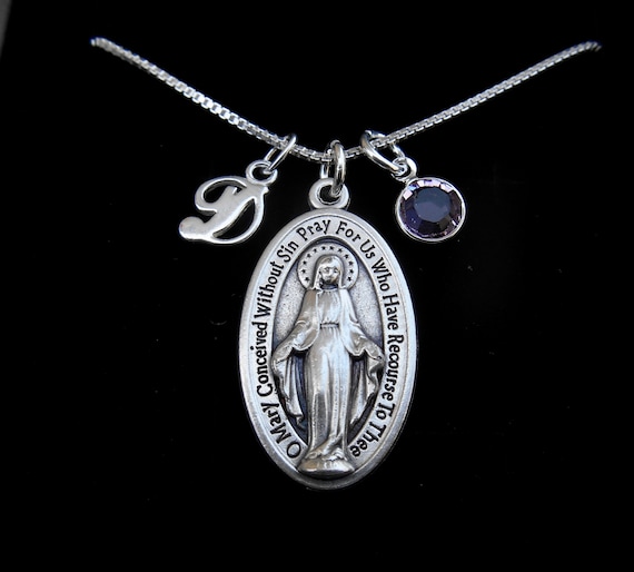 Virgen Milagrosa con medalla imagen - Arte Religioso Martha