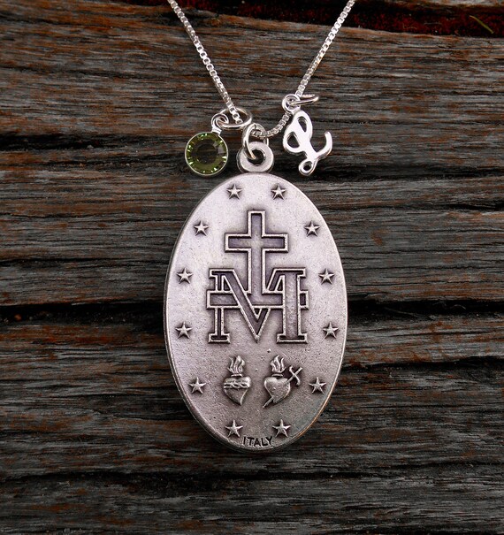 Mary shop medallion necklace
