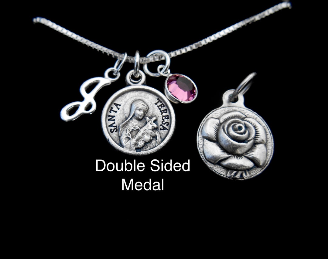 Saint Thérèse St Therese of Lisieux the Little Flower Necklace ...