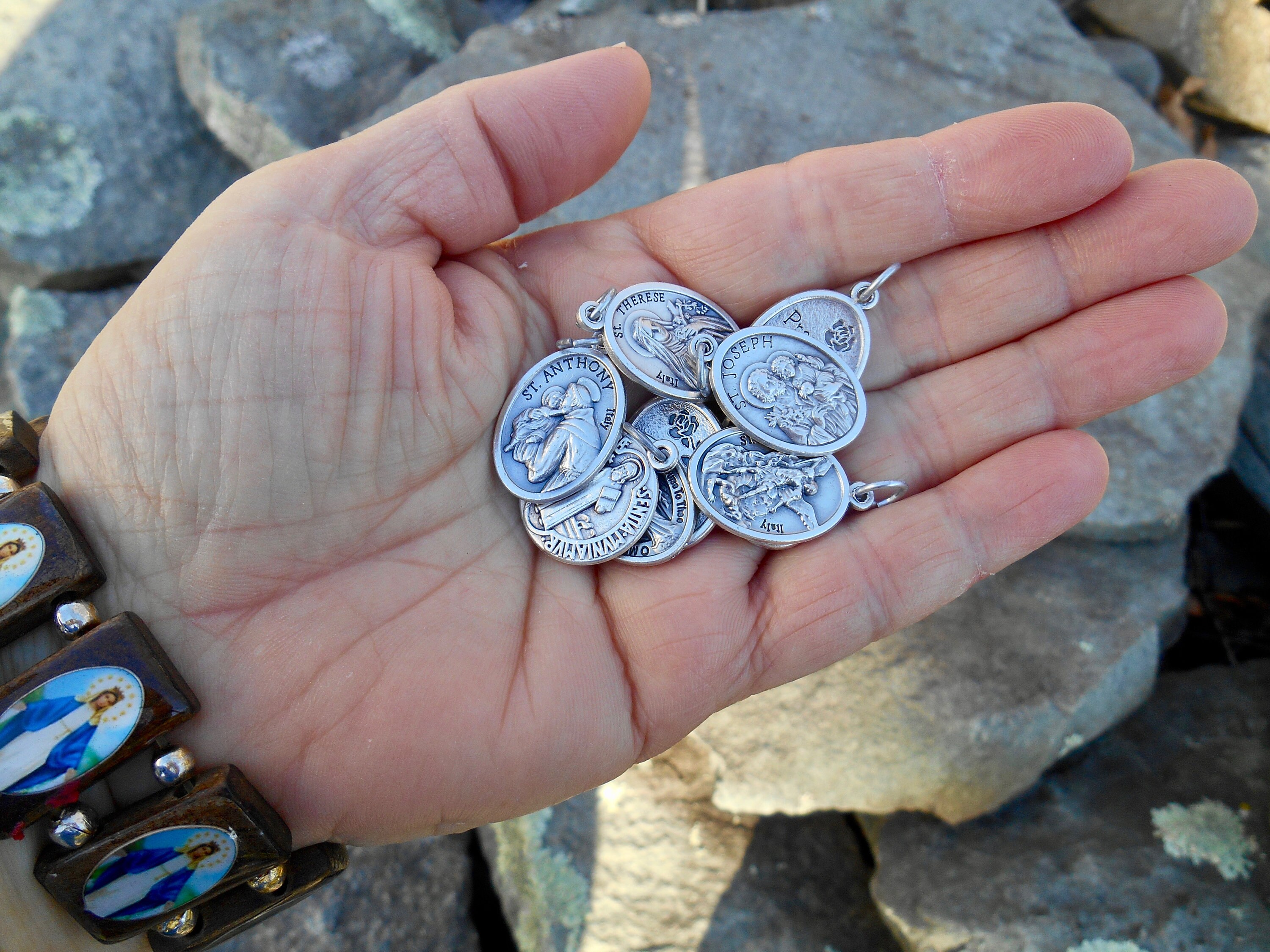 Collana Da Uomo Cattolica Con San Giuseppe Da Copertino - Foto 10