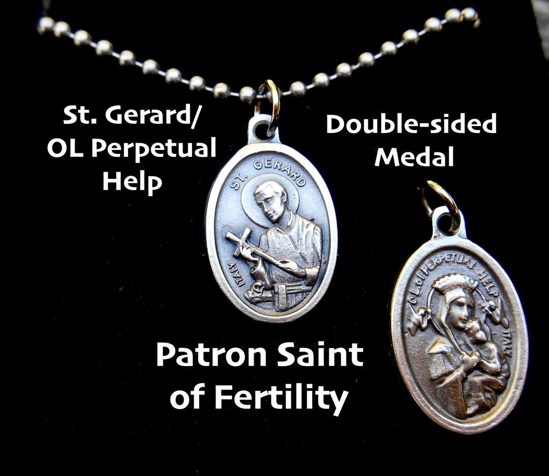 Saint Gerard Majella Mens Necklace, 30" Stainless Steel Ball Chain ...
