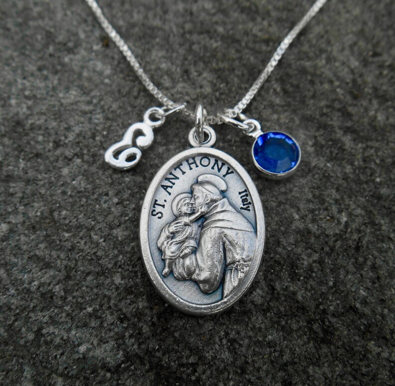 SAINT ANTHONY NecklaceSt Anthony NecklaceCatholic NecklaceCatholic GiftsConfirmation GiftsPatron Saint Jewelry Portugal