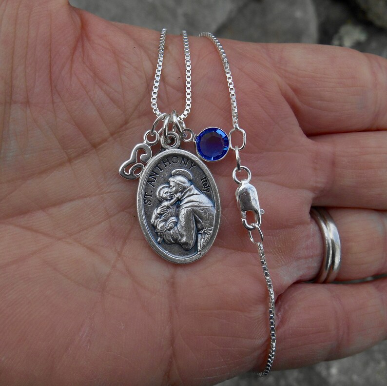 SAINT ANTHONY NecklaceSt Anthony NecklaceCatholic NecklaceCatholic GiftsConfirmation GiftsPatron Saint Jewelry Portugal