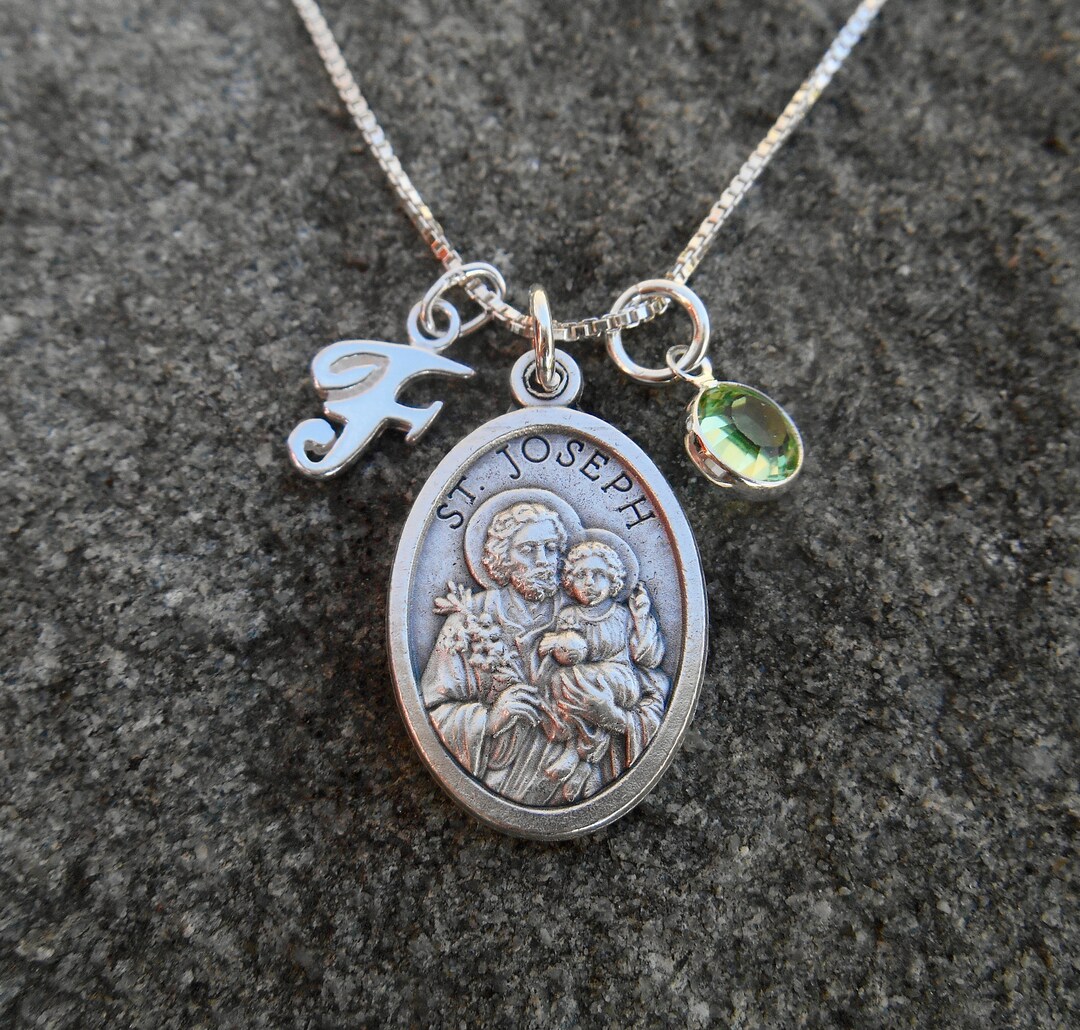 SAINT JOSEPH Necklace/st. Joseph Necklace/catholic Etsy