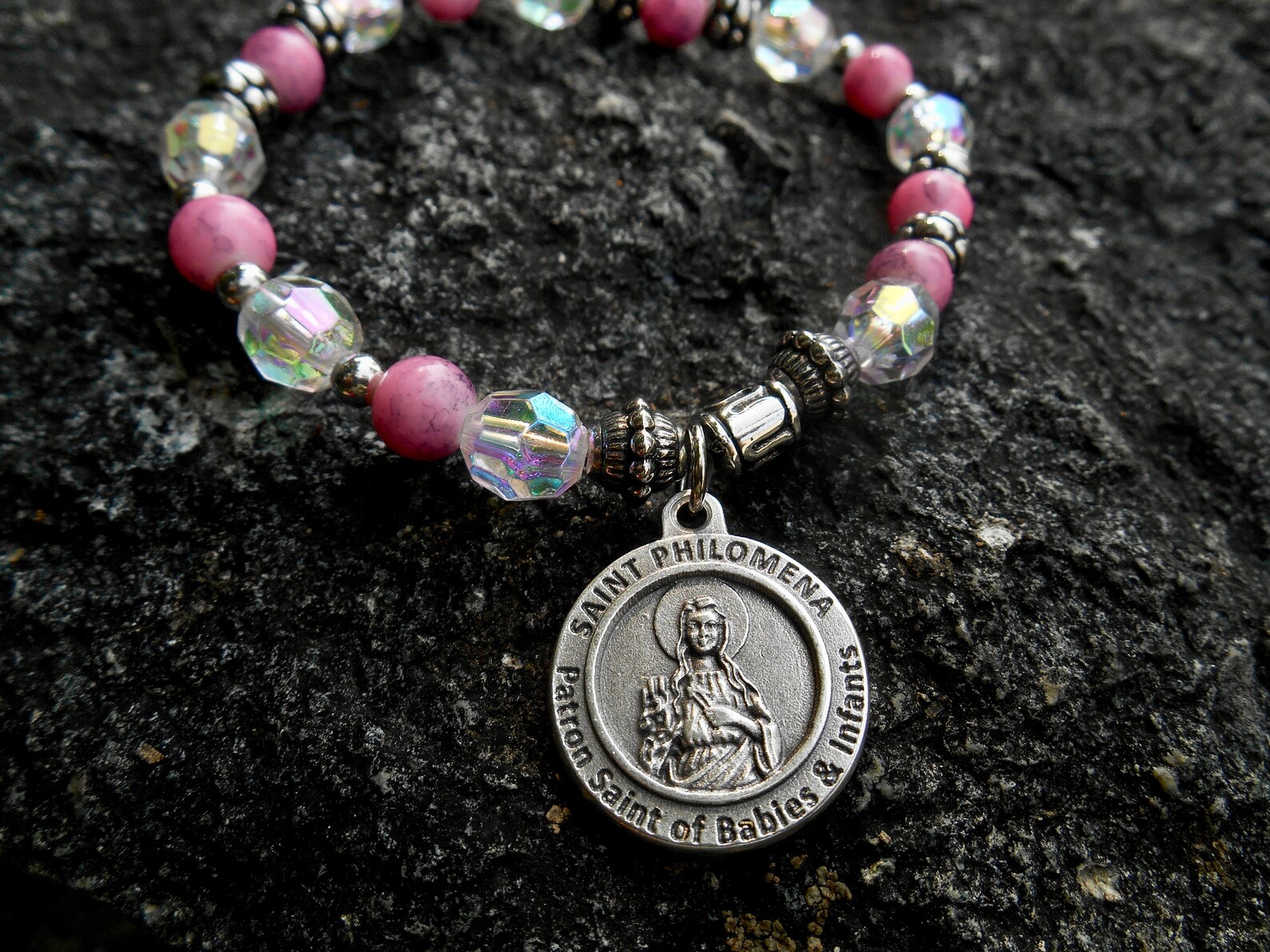 Saint Philomena Healing Bracelet Catholic Prayer Bracelet Etsy