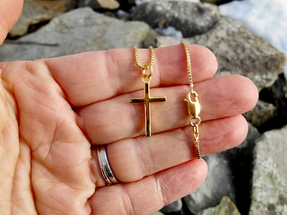 Roman Bubble Gold Cross Necklace for Kids - Necklaces | Hallmark