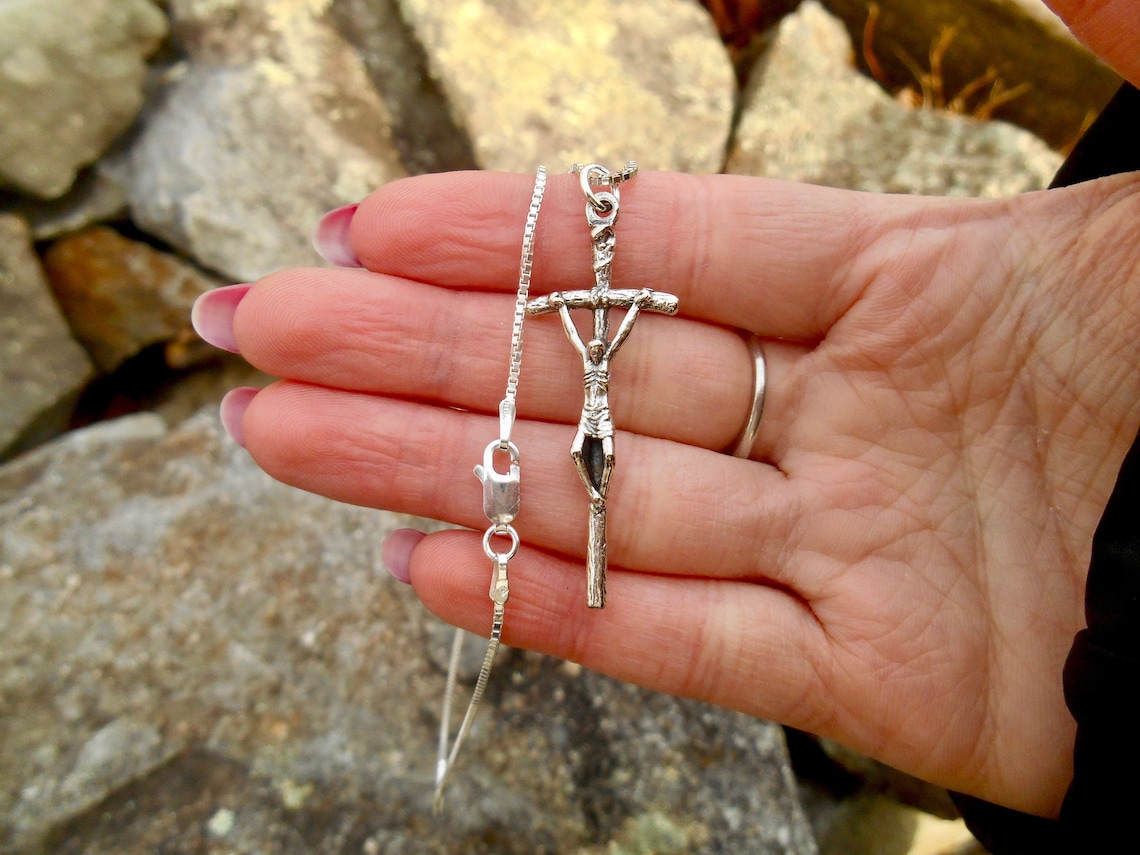 JP II Papal Crucifix Necklace, Pope Crucifx, Alloy Crucifix, Saint John ...