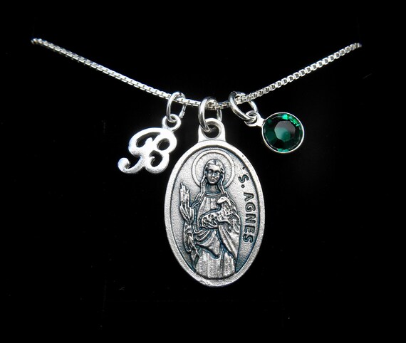 ST. SAINT AGNES Necklace/st Agnes 