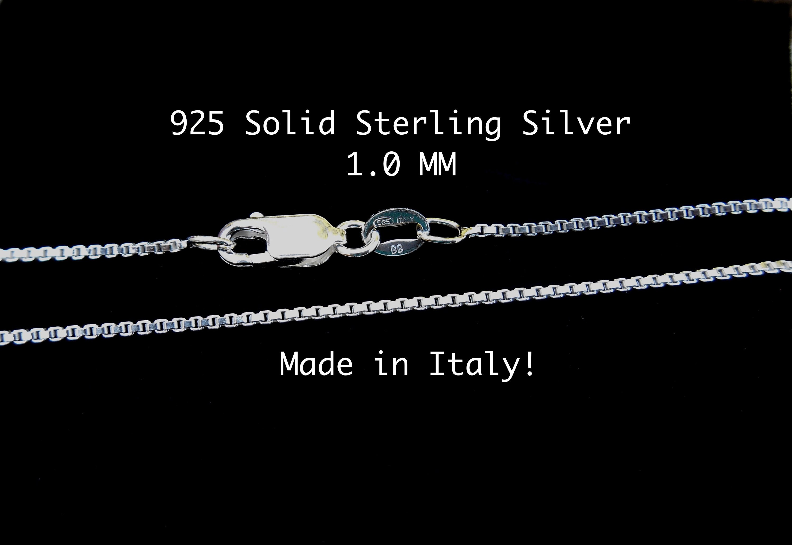925 Solid Sterling Silver Box Chain, Elegant Dainty Silver Chain