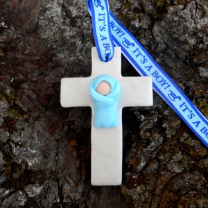 It's a boy, Pregnancy Reveal Ornament, Baby Ornament, New Mother, Baby on the way, Expecting, Polymer Baby Ornament,Expectant