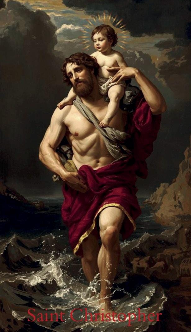 Portachiavi B.V. di Pompei e S. Cristoforo