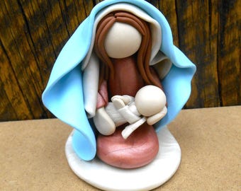 Regalo de aborto espontáneo, ángel bebé, regalo para madre prematura, regalo para pérdida de bebé, regalo de condolencia, regalo personalizado de aborto espontáneo, condolencia, escultura de María