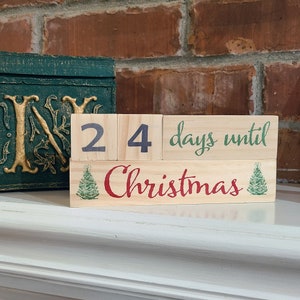 Days until Christmas, Thanksgiving, Halloween, My Birthday | Holiday countdown block set