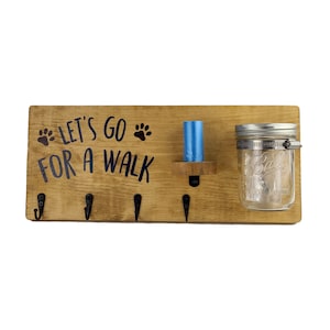 Let&#39;s Go for a Walk - Dog Leash and Treat Organizer