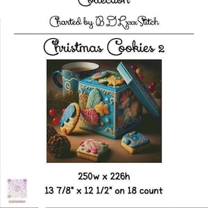 Christmas Cookies 2 cross stitch pattern ~ artwork by Hansuan Fabregas