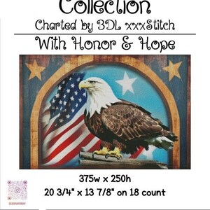 With Honour & Hope exklusives Kreuzstichmuster ~ Originalvorlage von leXeme