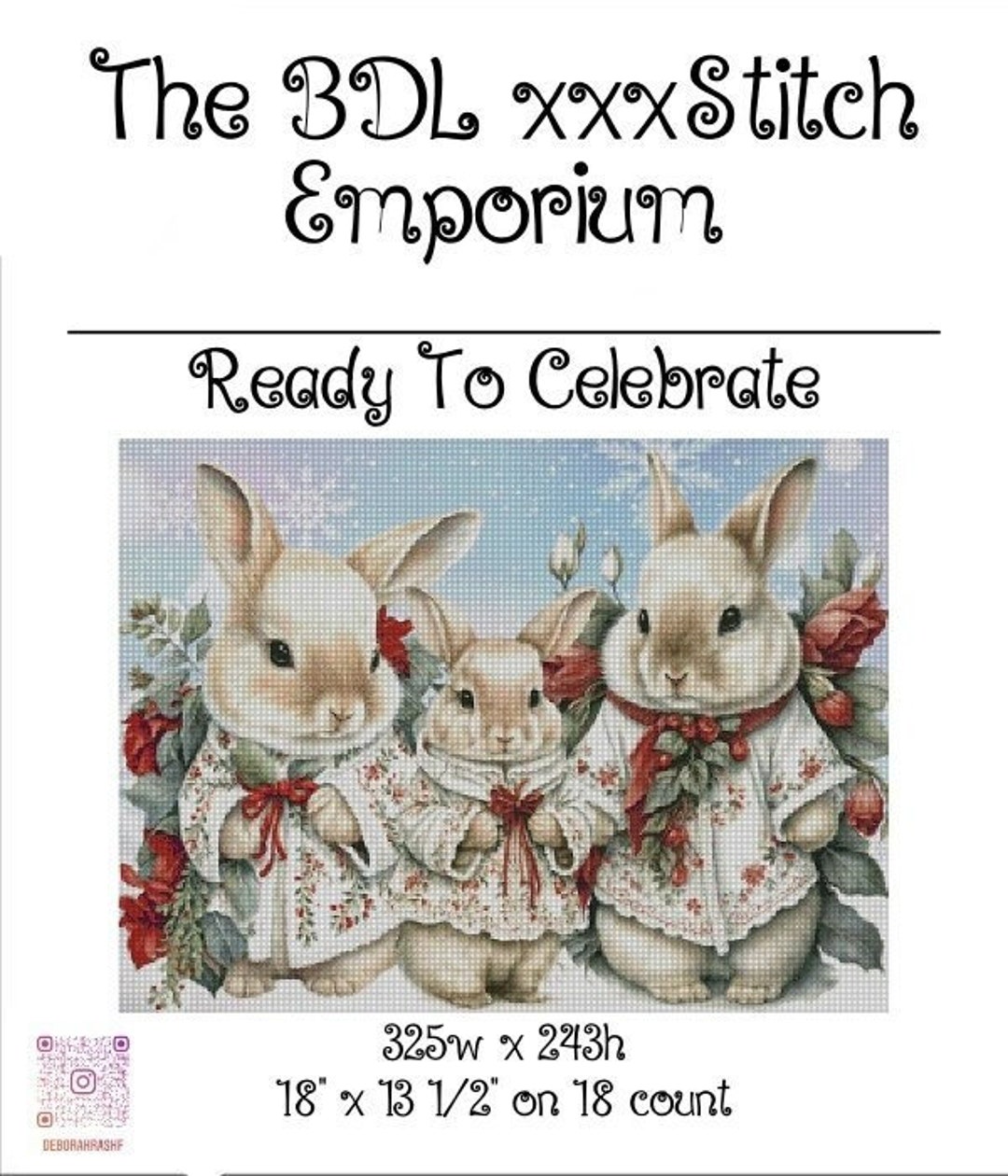 Ready to Celebrate Exclusive Cross Stitch Pattern Adapted From Original ...
