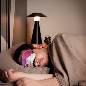 Sleep mask, night mask, plane eye mask, wolf, face eye mask, bath mask, travel mask, sleep mask, fire, devil, hell image 3