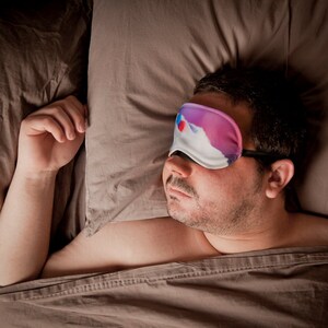 Sleep mask, night mask, plane eye mask, wolf, face eye mask, bath mask, travel mask, sleep mask, fire, devil, hell image 4