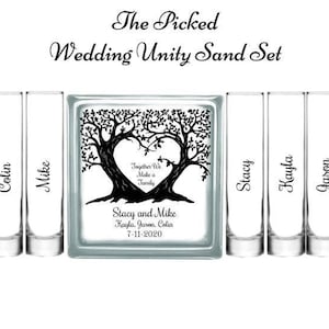 Wedding Unity Sand Ceremony Set Blended Family Together we Make a Family-Blended Family-Tree-TPUWUS158A