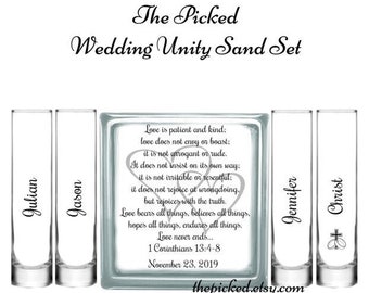 Love is Patient Love is Kind Blended Family Unity Sand Ceremony Set-TPUWUS151